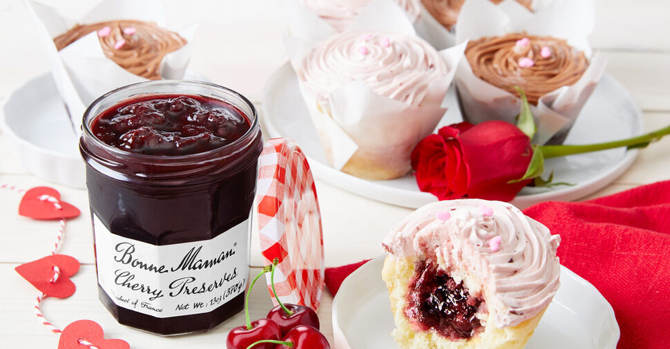 Cherry Filled Vanilla Cupcakes Bonne Maman USA