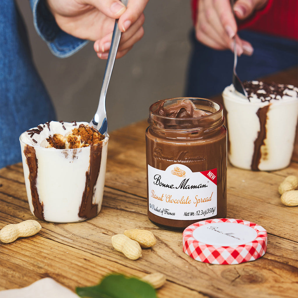 Peanut Chocolate Cheesecake Yogurt Cups Bonne Maman USA