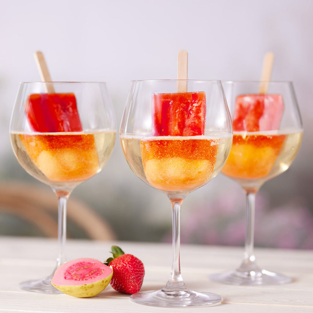 Strawberry-Guava Champagne Mocksicles Bonne Maman USA