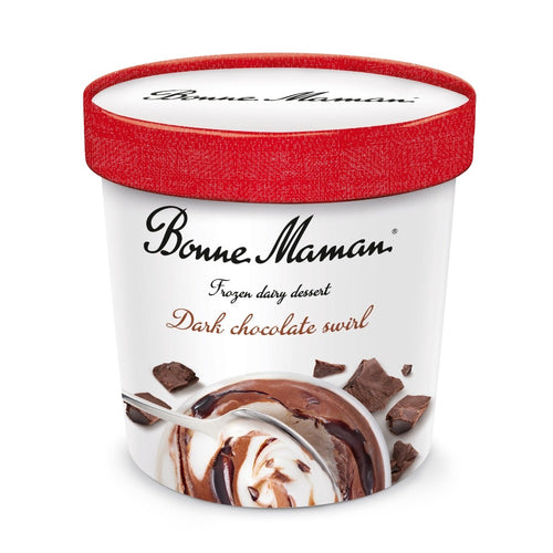 Dark Chocolate Swirl Frozen Dairy Dessert - Bonne Maman USA - 1