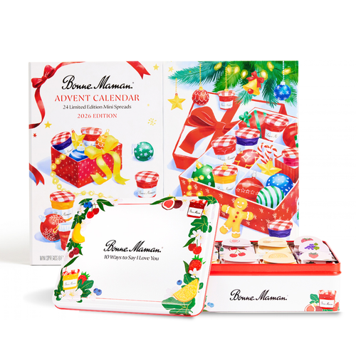 Advent Calendar & 10 Ways to Say I Love You Gift Tin - Bonne Maman USA - 1