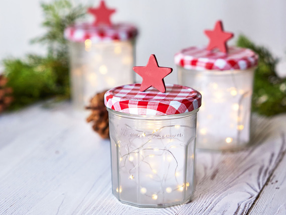 Fairy Light Jar Hack- Bonne Maman