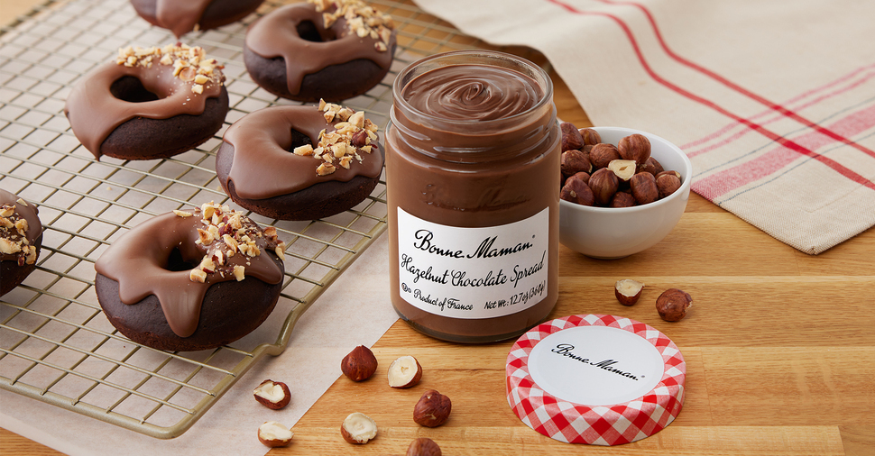 Hazelnut Chocolate Baked Donuts